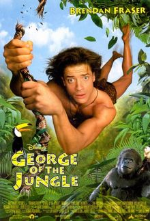 Джордж из джунглей копается непостижимо в своей киске